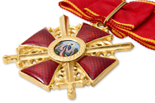 Крест ордена Святой Анны I степени с мечами, копия