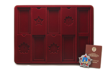 Планшет для наград СССР 10 ячеек под ордена с винтом