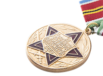 Медаль «За укрепление боевого содружества» (сувенир) с бланком удостоверения