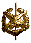 Петличная эмблема мотострелковых войск старого образца