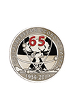 Знак на лацкан «65 лет подразделениям особого риска» на пуссете