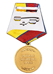 Медаль "За особые достижения в учебе" Росгвардии с бланком удостоверения