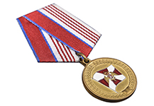 Медаль Росгвардии "За содействие" с бланком удостоверения