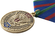 Медаль «135 лет подразделениям по конвоированию УИС России» с бланком удостоверения