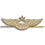 Эмблема (кокарда) ВВС-ВКС на тулью фуражки, нового образца