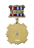 Знак на колодке «За службу на Военно-морском флоте» с бланком удостоверения