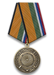 Медаль МО «За вклад в укрепление обороны Российской Федерации» с бланком удостоверения