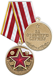 Медаль «За службу. Северная группа войск» с бланком удостоверения