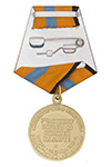 Медаль МО РФ «Участнику борьбы со стихией на Амуре» с бланком удостоверения