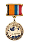 Медаль на квадроколодке «За участие в запуске космических аппаратов» с бланком удостоверения