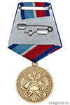 Медаль «130 лет Всероссийскому добровольному пожарному обществу (ВДПО)» с бланком удостоверения