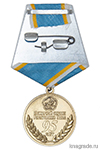 Медаль «95 лет Пожарной охране Республики Тыва» с бланком удостоверения