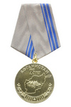 Медаль «25 лет вывода 40 армии из Афганистана» (серая, д 34 мм) с бланком удостоверения