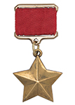 Медаль «Золотая Звезда Героя Советского Союза» (муляж профессиональный) с бланком удостоверения
