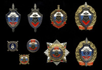 Коллекция знаков «55 лет вневедомственной охране МВД РФ»