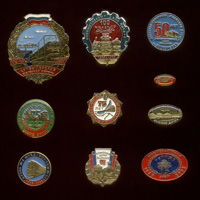 Коллекция знаков РЖД 10 шт.